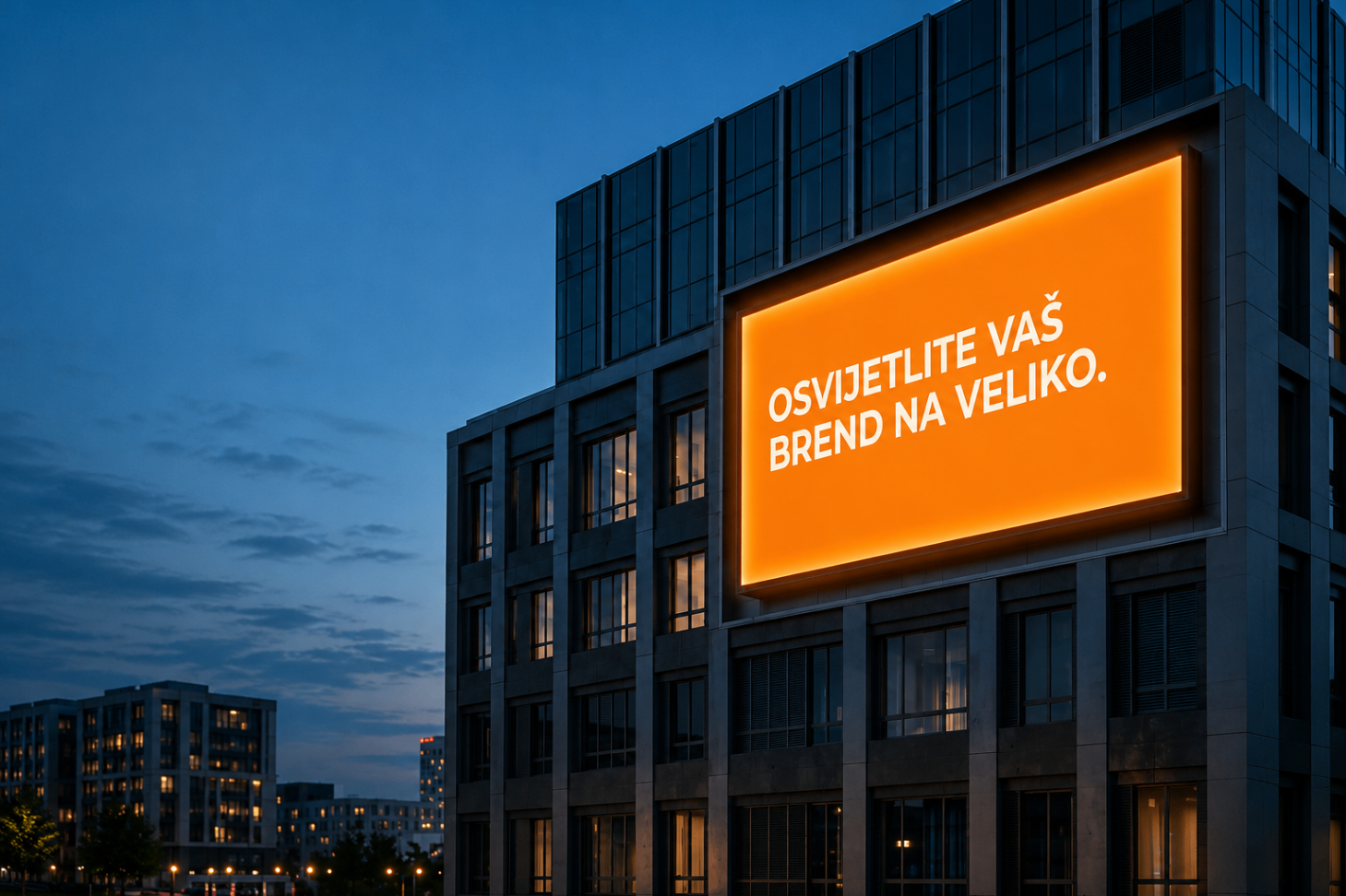 XXL reklamni pano velikog formata na fasadi zgrade